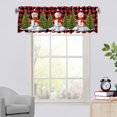 thumbnail image 5 of Curtain Valance Christmas Tree, 54x18 Inch Snowflake Christmas Snowman Pine Tree Short Curtains Doorway Decoration, Xmas Drapes Curtains Home Decor for Kitchen Living Room Bedroom, 5 of 7
