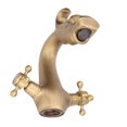 thumbnail image 5 of Robinet de Lavabo Style Européen Mitigeur Laiton Rétro Mitigeur Laiton Compact et Léger, 5 of 5