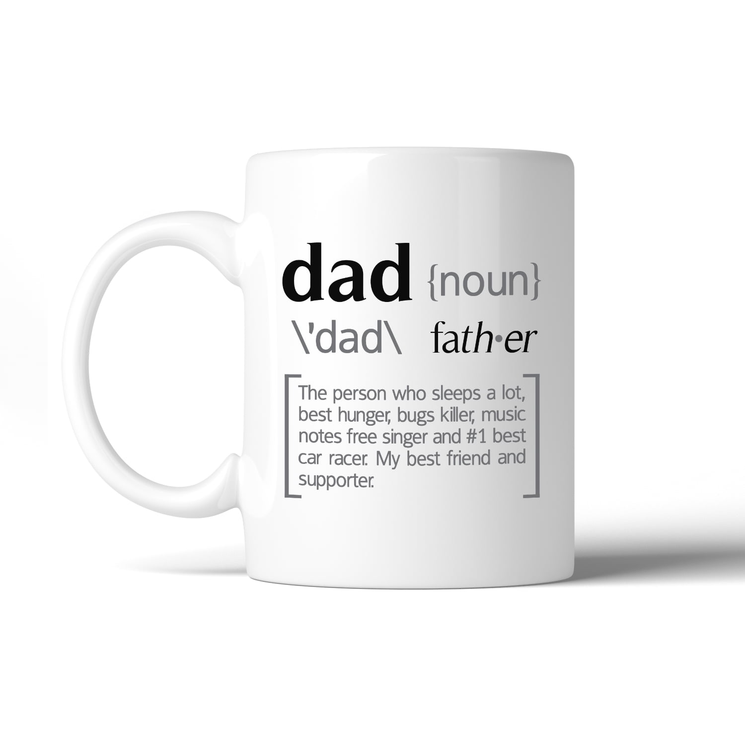 Dad Noun White Ceramic Coffee Mug Funny Design Perfect ...