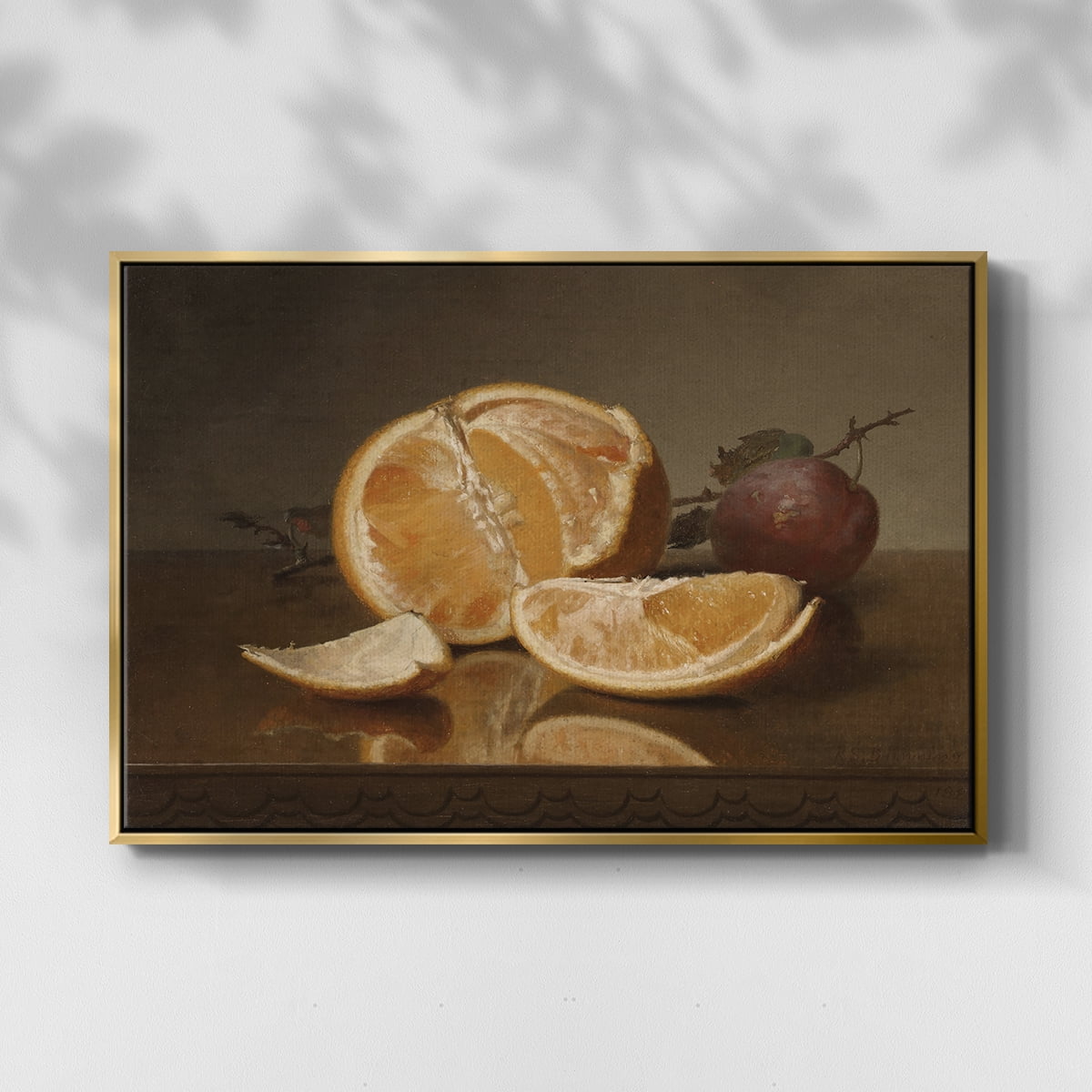 Vintage Botanical Print-LXXVII By Wexford Home Framed in Gold Wood Gallery Wrapped Canvas 17 in. x 25 in.