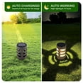 thumbnail image 5 of 4 Pack Solar Pathway Lights, Round Pillar LED Yard Lights, Waterproof Outdoor Landscape Lighting for Garden & Walkway, 5 of 7