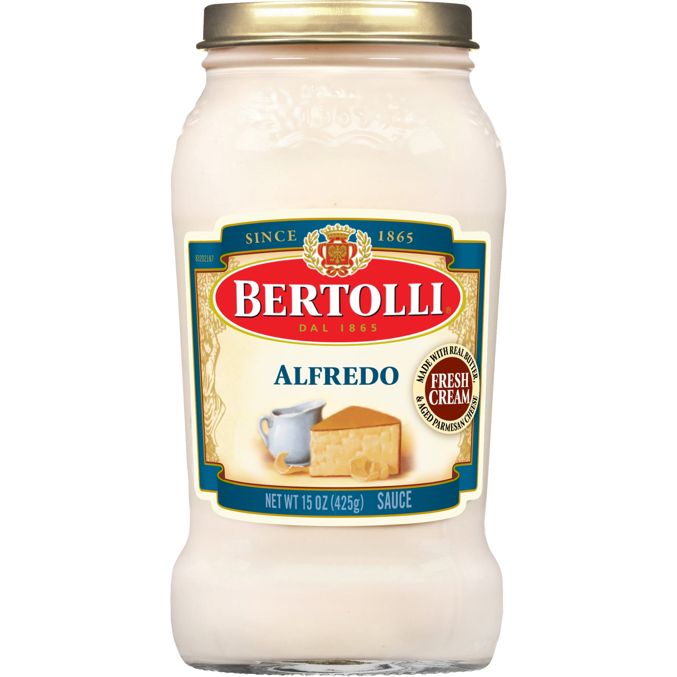 (4 pack) Bertolli Classic Alfredo Sauce, Pasta Sauce with Aged Parmesan, 15 oz