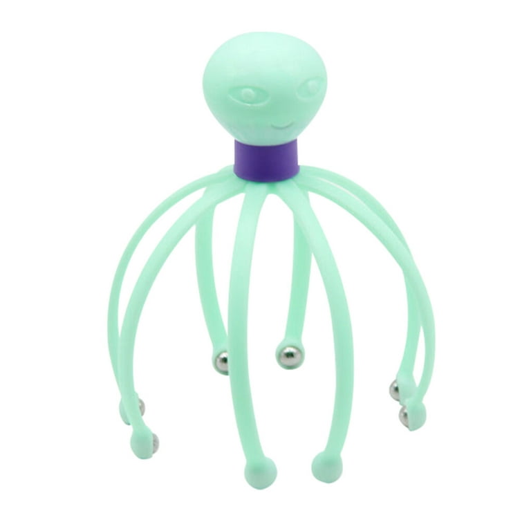 Head Scalp Massager Comb Neck Massage Roller Claws Tool for Hair Growth  Stress Relief Rest Green 