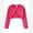 #1 Hot Pink, variant on Toddle Girls Cardigan Bow Cropped Dress Up Long Sleeve Knitted Crochet Bolero Shrug Cake Smash Birthday Party Outfits