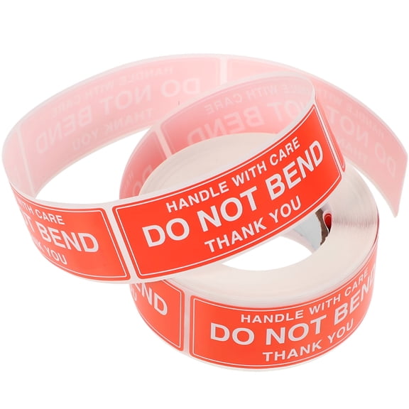 CCOCC Do Not Bend The Label Shipping Sticker Stickers Applique Self-adhesive Coated Paper