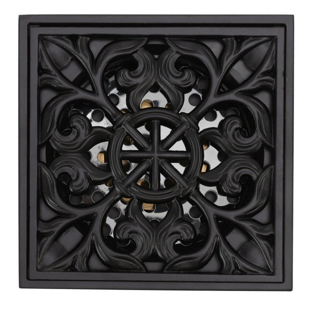Modèle de Drain de Sol de Douche Carré Grille Crépine Amovible en Acier Inoxydable Kit de Drain de Sol de Douche