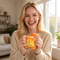 thumbnail image 3 of Toast Bread Squishy Toy, Golden Cute Animal Shaped Bread Stress Ball, Slow Rising Squeeze Fidget Toy, Anxiety Relief Stress Relief Sensory Toy for Adults, Bakery Desk Decor Christmas Gift, 3 of 3