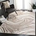 thumbnail image 2 of SAFAVIEH Meadow Joey Wavy Marble Area Rug, Beige/Brown, 4' x 6', 2 of 7