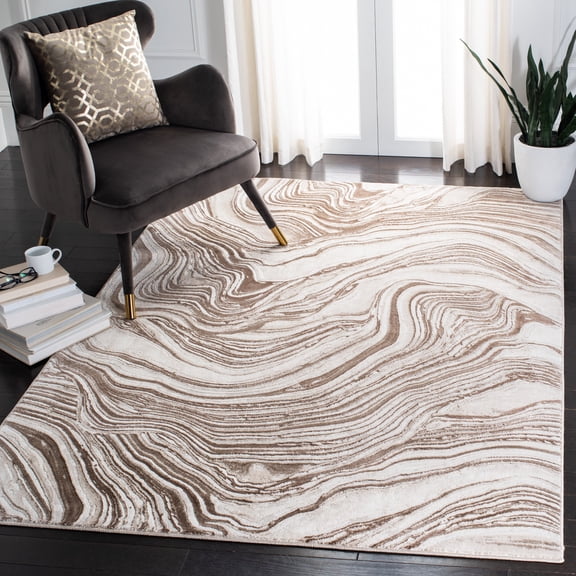 Safavieh Meadow Joey Abstract Area Rug, Beige/Brown, 5'3" x 7'6"
