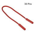 thumbnail image 3 of Uxcell Zipper Pulls Extension Handle Cord, 30 Pack Finger Use Plastic Curve Puller Tab Tag Extender, Red, 3 of 5