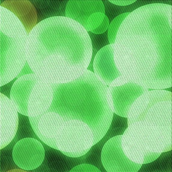 Ahgly Company Indoor Square Patterned Stoplight Go Green Area Rugs, 7' Square