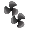 thumbnail image 1 of OFFIGAM 2Pcs Black Plastic Fan Blades Replacement for Table Floor Standing Pedestal Fan Accessories, 1 of 8