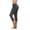 Dark Gray, variant on Staron Women's Yoga Pants Capris High Waist Wide Leg Casual Lounge Pants with Pockets Stretchy Elastic Comfortable Solid Color, Red S