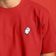 thumbnail image 5 of Dalix Ghost Heavy Cotton Short Sleeve Summer Tee Mens in Red 2XL XX-Large, 5 of 5