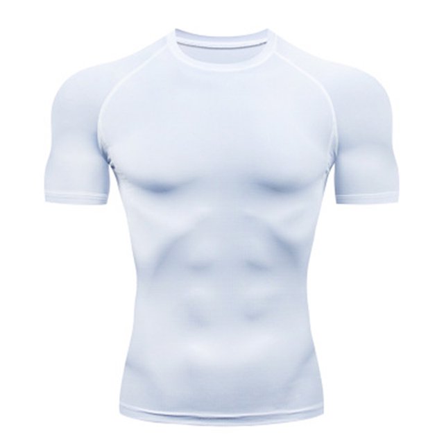Men‘s T Shirt Outdoor Training Fitness Gym Jogging Running Sweatshirt Bat/-Man Compression Shirts Tight Elastic Breathable LS
