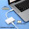 thumbnail image 5 of CY Type C USB-C to Dual Type-A USB3.0 Female with PD Power Charge Adapter Compatible with Laptop Tablet Phone, 5 of 8
