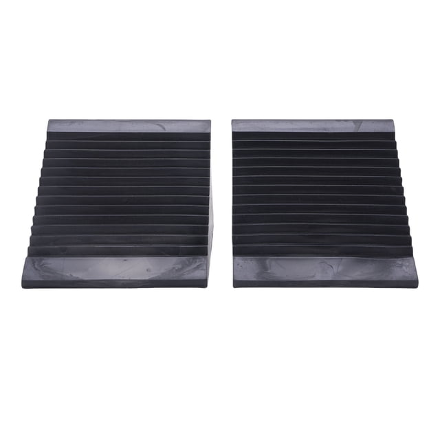 Mini Rubber Wheel Chock Set, Anti Aging 5x3x2-1/2in Tires Block Enhanced Stability for ATVs