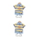 thumbnail image 3 of Minnieouse Lindo estilo casual niños patrón de rayas camisa pantalón conjunto banquete niños niñas tops pantalones cortos kit ropa regalo de Type4 NO4, 3 of 6