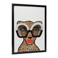 thumbnail image 2 of WFSposter Kate and Laurel Sylvie Cheetah Canvas Wall Art,Kendra Dandy of Bouffants and Broken Hearts, 18x24 Black, Modern Animal Art Decor for Wall, 2 of 7