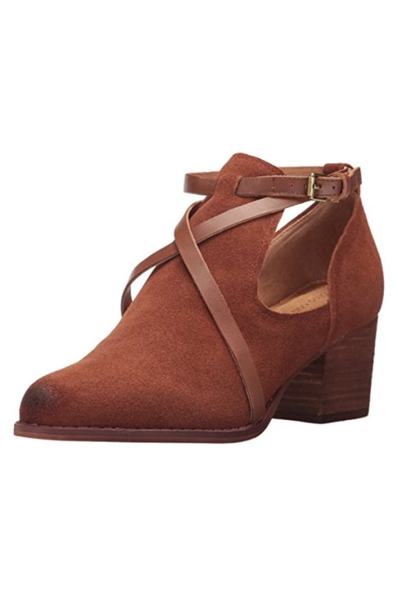 New Corso Como Women's Hanna Bootie Cognac Splitsuede/Burnished Calf 6.5