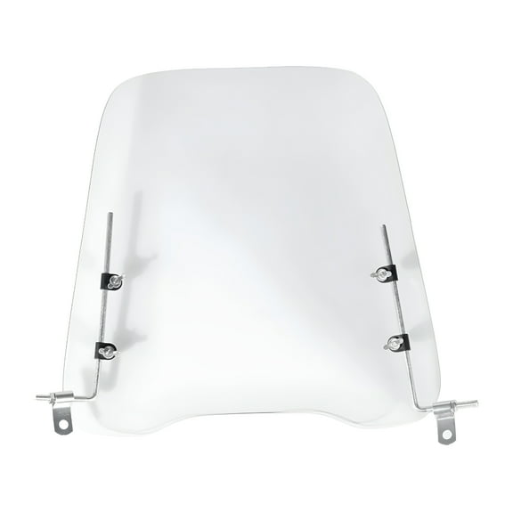 MELIVO Universal Motorcycle Windscreen Motor Parts Scratch Screen PC Windshield Motorbike Windshield Extension Spoiler Fit for Scooter