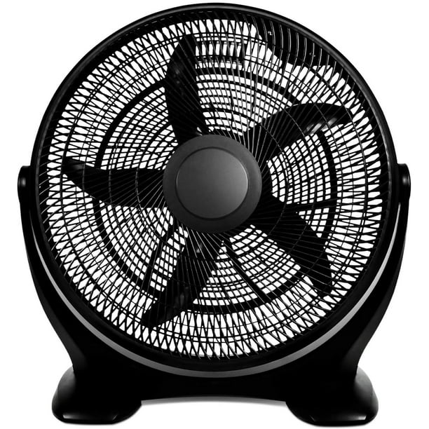 Simple 14'' 3-Speed Plastic Floor Fans Oscillating Quiet for Home Commercial and Greenhouse Use, -