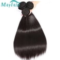 thumbnail image 2 of Mayfair-mechones de cabello humano liso, extensiones de cabello Natural negro barato, 8-30 pulgadas, venta al por mayor, 1/3/4 piezas, 2 of 3