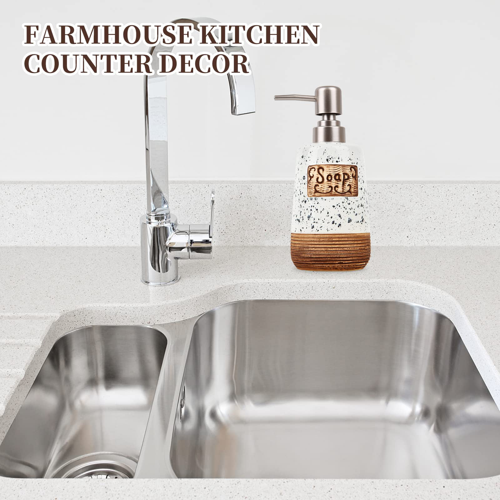 Farmhouse Kitchen Decor, Dunn Farmhouse Soap Dispenser, Dish Soap Hold –  Country Home and Heart