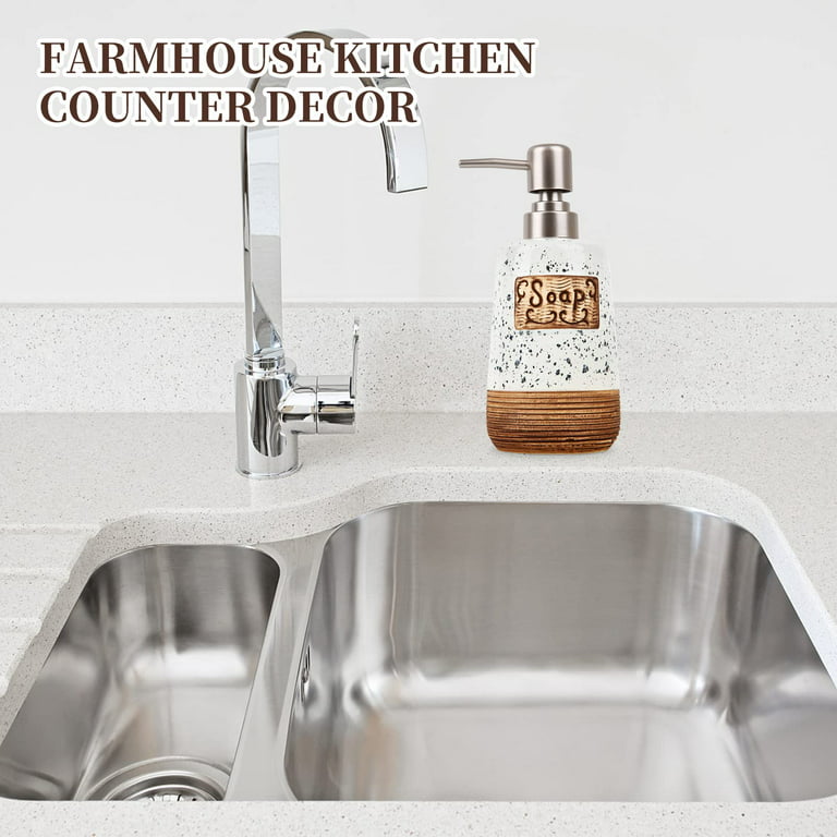 Kitchen Soap Dispenser, Farmhouse Kitchen Decor, Dish Soap