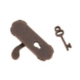 thumbnail image 4 of 2 Piezas 1:12 Escala Pomo de Puerta Manija Derecha Llave Accesorio de Bricolaje Sunnimix Cerradura y llave de casa de muñecas, 4 of 8