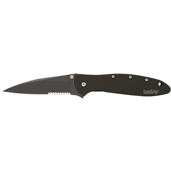 Kershaw Leek Serrated Pocket Knife, 3" Blade with Assisted Opening