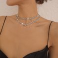 thumbnail image 1 of Collar de cadena con garras de estilo europeo y americano con borlas de diamantes de imitación, cadena de cuello de lujo ligera, collar elegante personalizado para cenas y fiestas, 1 of 6