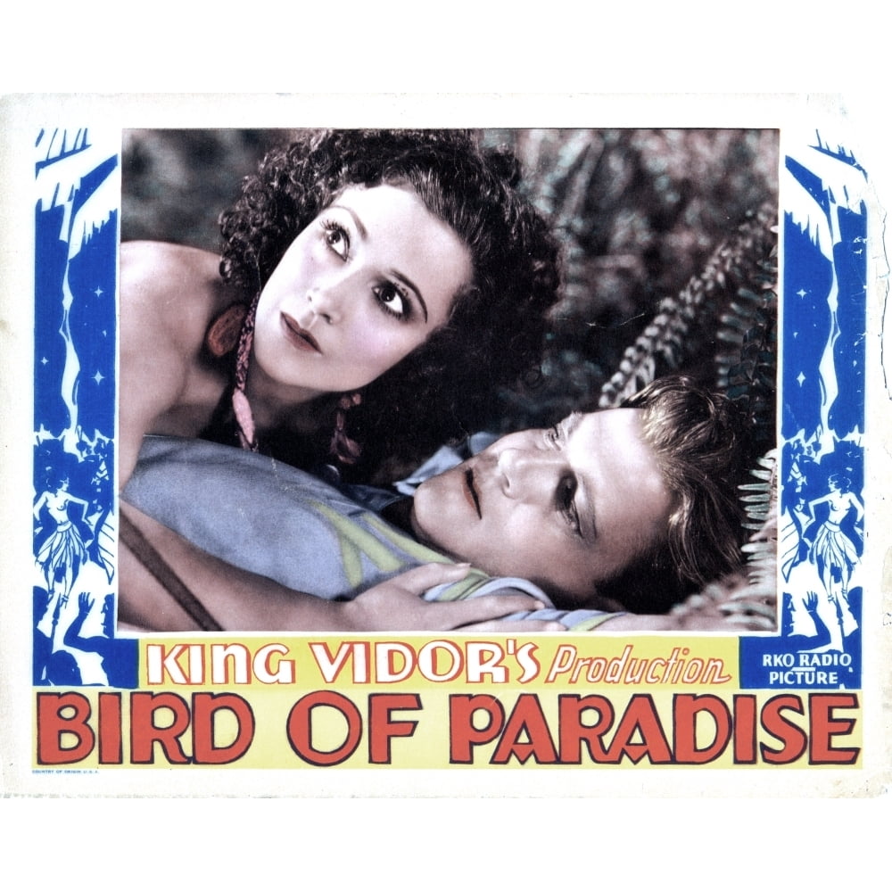 Bird Of Paradise From Left Dolores Del Rio Joel Mccrea 1932 Movie Poster Masterprint 14 X 11 