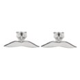 thumbnail image 1 of Sterling Silver Mustache Stud Earrings, 1 of 1