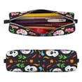 thumbnail image 3 of XMXT Leather Pencil Case, Cute Skull Love Flower Large Capacity Pencil Pouch for Student Teens Women, 3 of 9