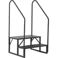 thumbnail image 1 of Heavy Duty RV Steps with Handrail 2 to 5 Step, 660 lbs Portable Alloy Steel Ladder, Anti Slip Outdoor Stairs for Camper Trailer Hot Tub Pool Porch, Single/Double Handrail, 1 of 7