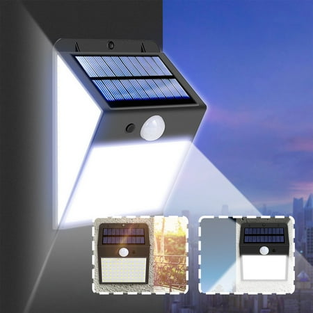 

sdhkgrrt Solar Lights Outdoor Solar Street Light IP65 Outdoor Solar Powered Street Lights Dusk To Dawning With Motion Sensor LED Floods Light For Parking Lot Drive-way