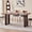 Walnut Grain, variant on 63" Rectangle Dining Table for 4 6 People, [35.4" Widen Tabletop] Farmhouse Kitchen Table, Large Dinner Table for Living Room Home Office, Walnut