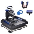 thumbnail image 1 of KFFKFF Heat Transfer Device, 15x15in Pivoting 5 in 1 Heat Application Machine, Digitally Controlled Multifunctional Equipment, Rapid Warming with Protective Elements, Perfect for T-shirts, Headwear, 1 of 9