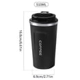 thumbnail image 2 of Copa De Agua Taza de café de 510 ml, taza de aislamiento de coche de medición de temperatura inteligente LCD HD (negro), 2 of 6