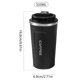 thumbnail image 2 of Copa De Agua Taza de café de 510 ml, taza de aislamiento de coche de medición de temperatura inteligente LCD HD (negro) Wdftyju  Libre de BPA, 2 of 2