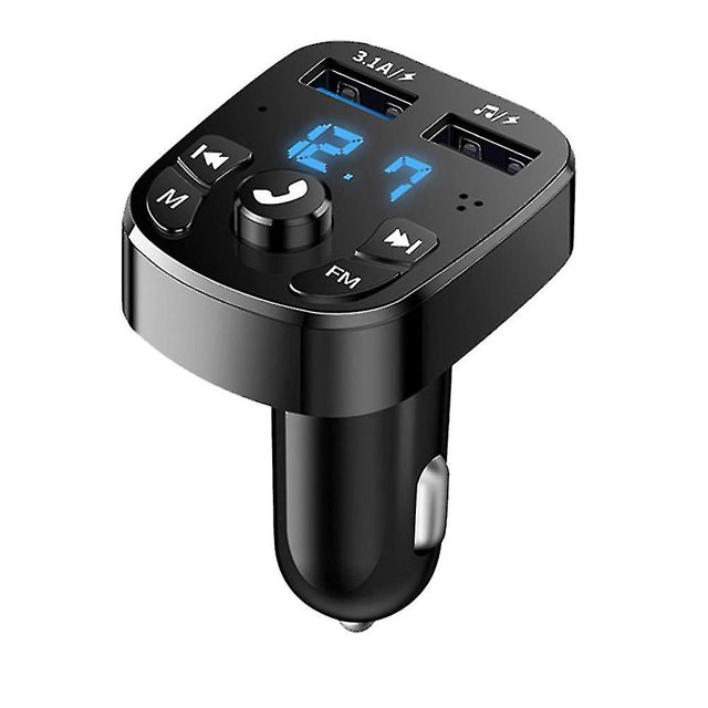 Reproductor de audio Bluetooth 5.0 para coche, USB dual, compatible con disco U y receptor de teléfono Hy