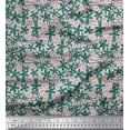 thumbnail image 1 of Soimoi Rayon Fabric Dot & Floral Artistic Print Fabric by Yard 42 Inch Wide, 1 of 5