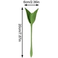 thumbnail image 4 of 12pcs Flower Napkin Holder Creative Plastic Flower Tool Roll Green Design For Table Decoration Family Party Napkin Ring, 4 of 5