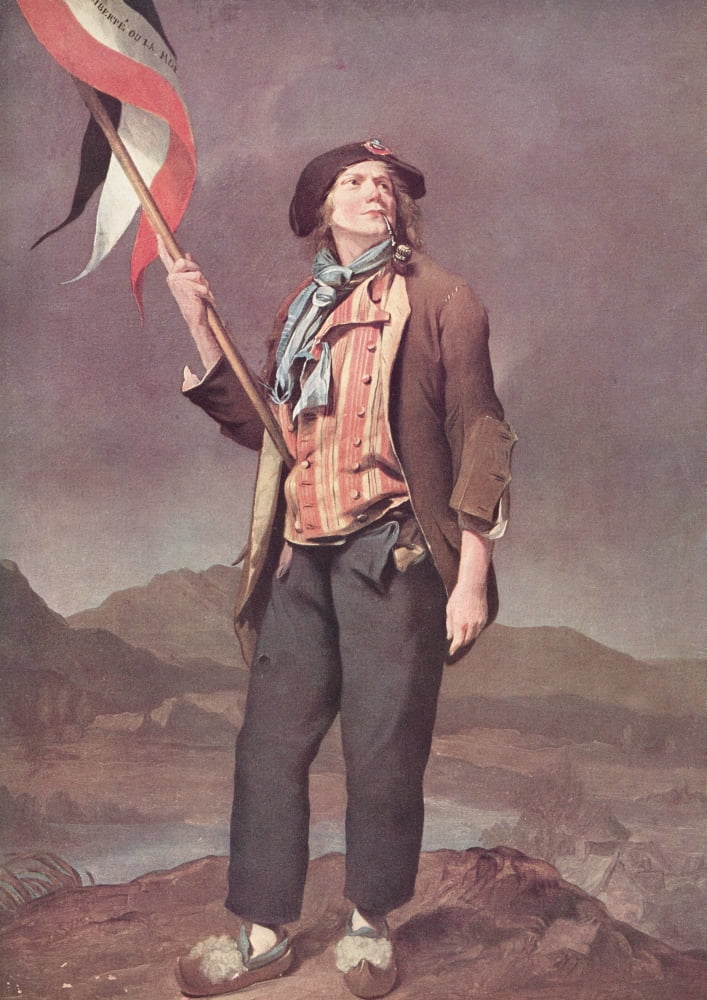 The French Singer Chenard In The Costume Of A Sans-Culotte Flag Bearer At The Festival Of Liberty De La Savoie 14Th October 1792 After The Painitng By Louis Leopold Boilly From A Contemporary Print Ca