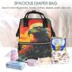 thumbnail image 5 of Disketp Hawaiian Style Bald Eagle Mochila de Pañales de Gran Capacidad con Múltiples Bolsillos, Mochila de Viaje Multifuncional para Bebé, Unisex, Moderna y Resistente, 5 of 6