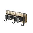 thumbnail image 2 of Ovzne Two Clip Hook Transparent Backboard No Punching Hook Stainless Steel Mop Clip No Punching Mop Metal Hook Bathroom Brooms Mop Storage Rack On Clearance, 2 of 6