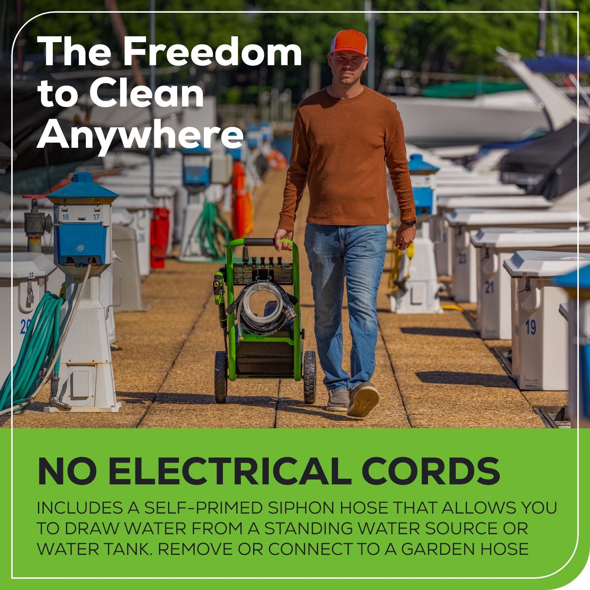 Greenworks 3000-PSI at 2.0 GPM 60V Cold Pressure Washer
