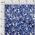thumbnail image 2 of oneOone Velvet Navy Blue Fabric Floral & Dress Material Fabric Print Fabric By The Yard 58 Inch Wide, 2 of 7