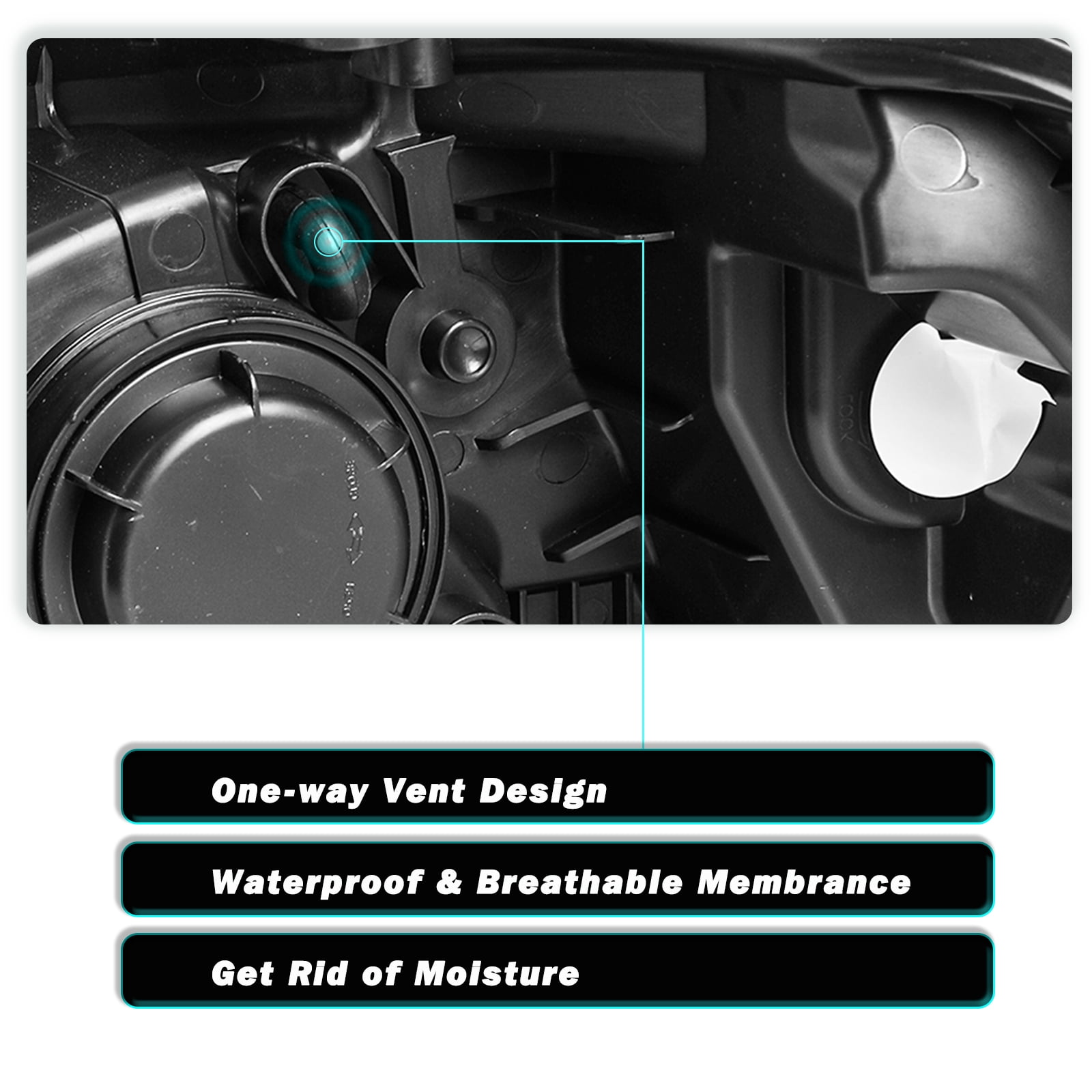 For 2010-2011 Kia Soul Headlights Headlamps Halogen Set